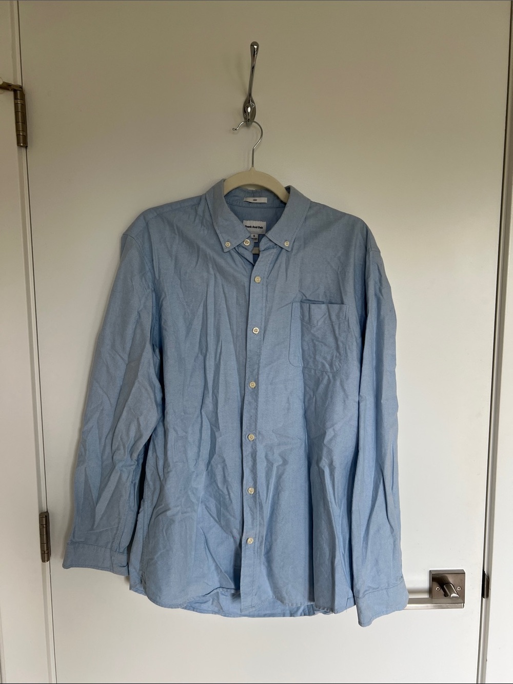 Frank & Oak Light Blue Button-Down Shirt
